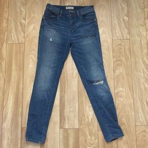 Madewell 9 in high riser skinny